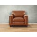 Halwyn Nutmeg Leather Upholstered Accent Chair