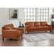 Halwyn Nutmeg Leather Upholstered Accent Chair