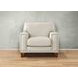 Halwyn Vanilla Leather Upholstered Accent Chair