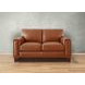 Halwyn Nutmeg Leather 65" Loveseat