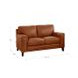 Halwyn Nutmeg Leather 65" Loveseat