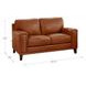 Halwyn Nutmeg Leather 65" Loveseat