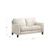 Halwyn Vanilla Leather 65" Loveseat