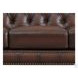 Waverly Caramel Leather 91" Sofa with Nailhead Trim