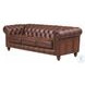 Waverly Caramel Leather 91" Sofa with Nailhead Trim