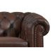 Waverly Caramel Leather 3 Piece Modular Sectional with Nailhead trim
