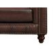Waverly Caramel Leather 4 Piece Modular Sectional with Nailhead trim