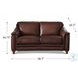 Bexley Caramel Leather 67" Loveseat