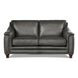 Bexley Ash Leather 67" Loveseat with Nailhead Trim
