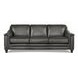 Bexley Ash Leather 92" Sofa with Nailhead Trim