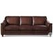 Bexley Caramel Leather 92" Sofa with Nailhead Trim