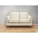 Isla Vanilla Leather 60" Loveseat