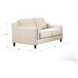 Isla Vanilla Leather 60" Loveseat