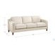Isla Vanilla Leather Living Room Set