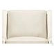 Isla Vanilla Leather Upholstered Accent Chair