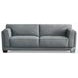 Preston Slate Gray Leather 93" Sofa