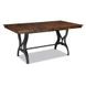 District Copper and Black 96" Extendable Rectangular Counter Height Table