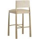 Baymont Napa Beige and Santa Cruz Oatmeal Upholstered Barstool