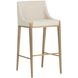 Landmark Monument Oatmeal Upholstered Bar Stool