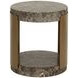 Gardiner Dark Emperador Outdoor Round End Table