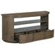 Bosley Lt. Brown Porpoise 60" Demilune TV Stand