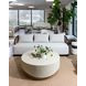 Bora Louis Cream Performance Fabric 97" Outdoor Sofa