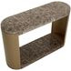 Gardiner Dark Emperador Outdoor Oval Console Table
