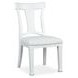 Crownfall White Upholstered Side Chair Set of 2
