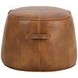 Noella Tobacco Tan Round Ottoman