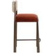 Baymont Meg Rust and Terri Nutmeg Upholstered Counter Height Stool