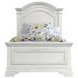 Olivia Brushed White Twin Panel Bed