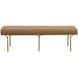 Nuvella Kona Camel Upholstered 60" Accent Bench