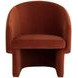 Lauryn Meg Rust Upholstered Lounge Chair