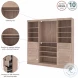Pur Rustic Brown 86" Closet Organizer