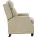 Nixon Barone Parchment Leather Push Thru The Arms Recliner
