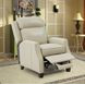 Nixon Barone Parchment Leather Push Thru The Arms Recliner