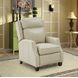 Nixon Barone Parchment Leather Push Thru The Arms Recliner