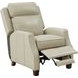 Nixon Barone Parchment Leather Push Thru The Arms Recliner