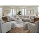 Durango Moose Beige 4 Piece Modular Sectional with RAF Chaise and Pillows