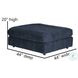 Elise Ink Large Ottoman