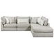 Durango Moose Beige 5 Piece Modular Sectional with Pillows