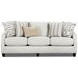 Durango Pewter Off White Performance Fabric 87" Sofa