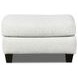 Durango Pewter Off White Performance Fabric Square Ottoman
