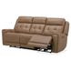 Worthington York Sand Leather 87" Zero Gravity Power Reclining Sofa with USB Charging