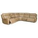 Worthington York Sand Leather 6 Piece Modular Power Reclining Sectional with USB Charging