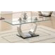 Pruitt Clear And Satin Coffee Table 