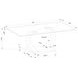 Pruitt Clear And Satin Coffee Table 