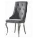 Dekel Gray Upholstered Side Chair Set of 2