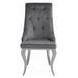 Dekel Gray Upholstered Side Chair Set of 2