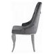 Dekel Gray Upholstered Side Chair Set of 2